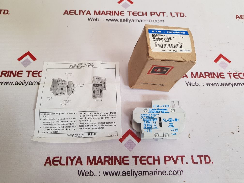 Eaton cutler-hammer c320kgs1 auxiliary contact