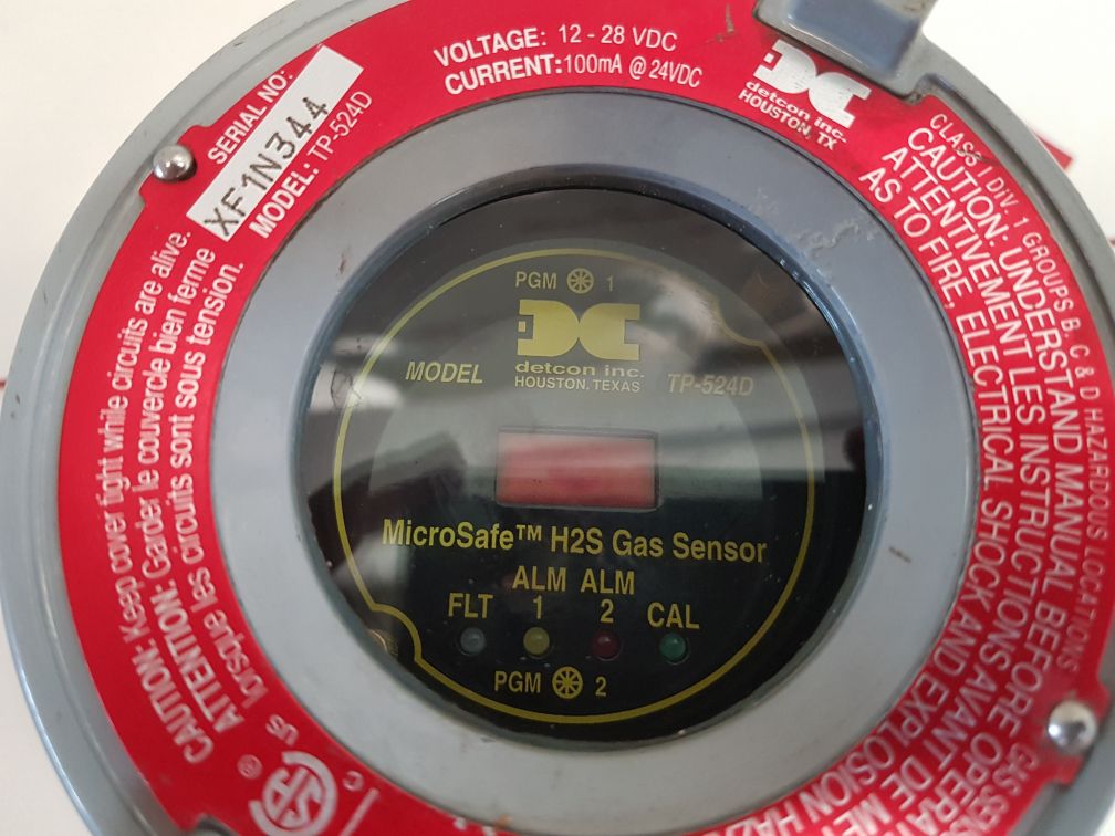 Detcon tp-524d combustible microsafe h2s gas sensor - Image 7