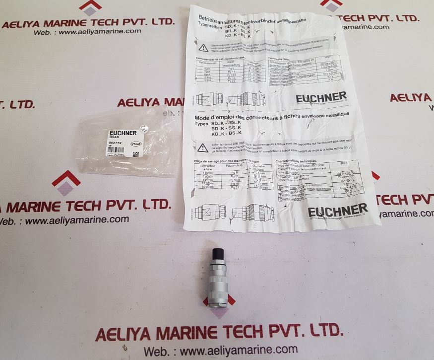 Euchner Bs4K Plug Connector 002772