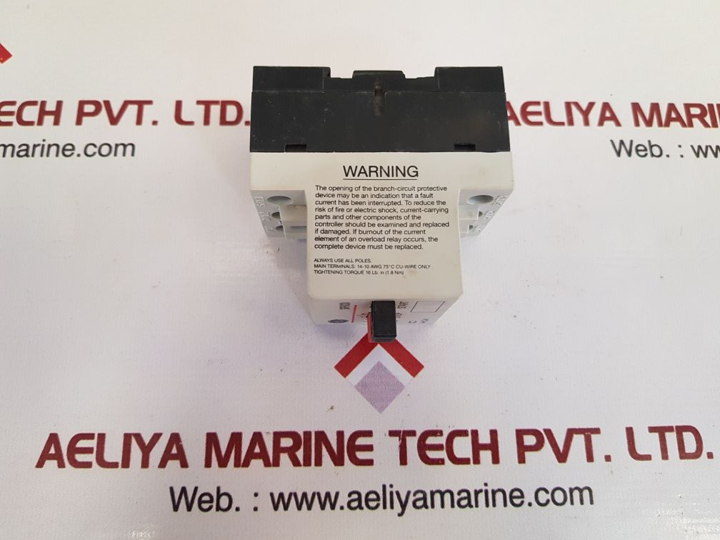 General Electric Sfkoi Manual Motor Starter 600V Ac 6,3A - Image 4