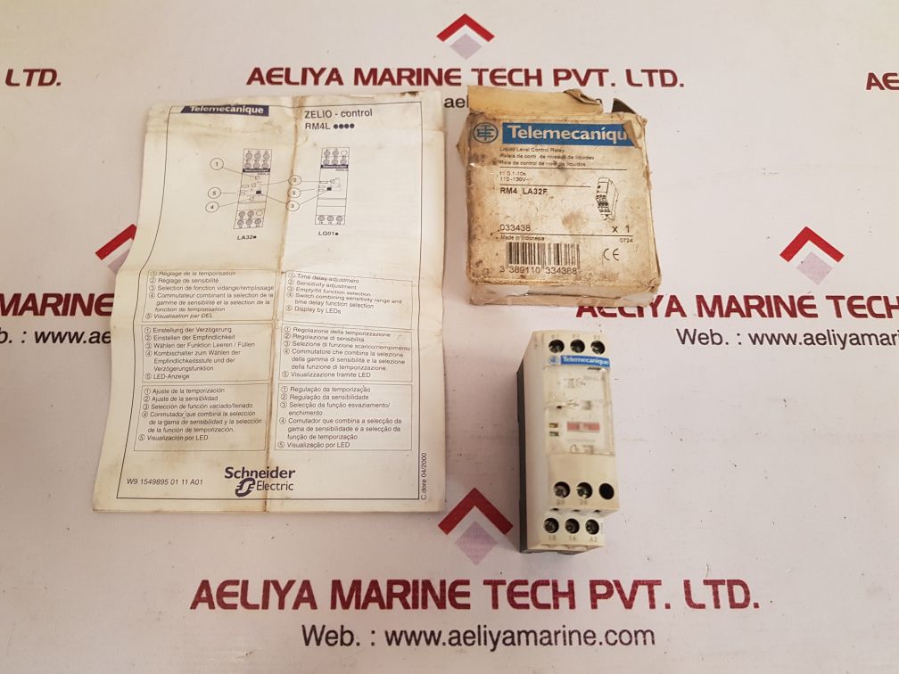 Telemecanique Schneider Electric Rm4 La32F Liquid Level Control Relay