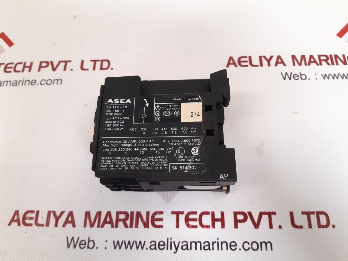 Asea eh 17c-10 aux. contactor - Image 6