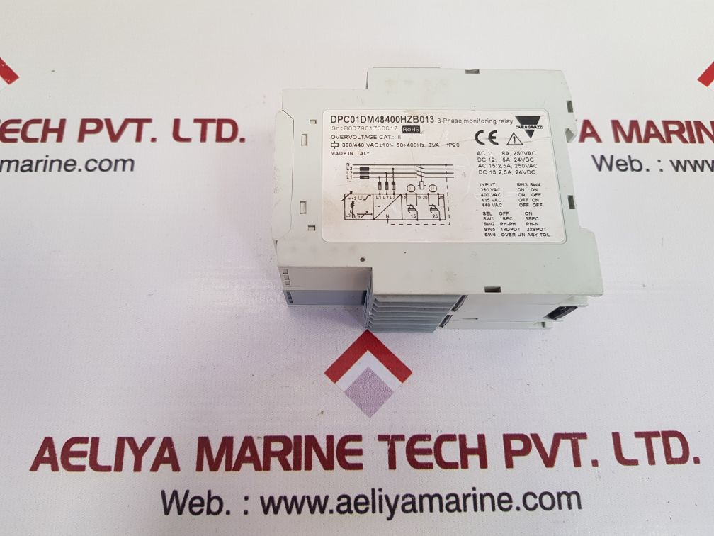 Carlo Gavazzi Dpc01Dm48400Hzb013 3-phase Monitoring Relay 380/440 Vac - Image 7