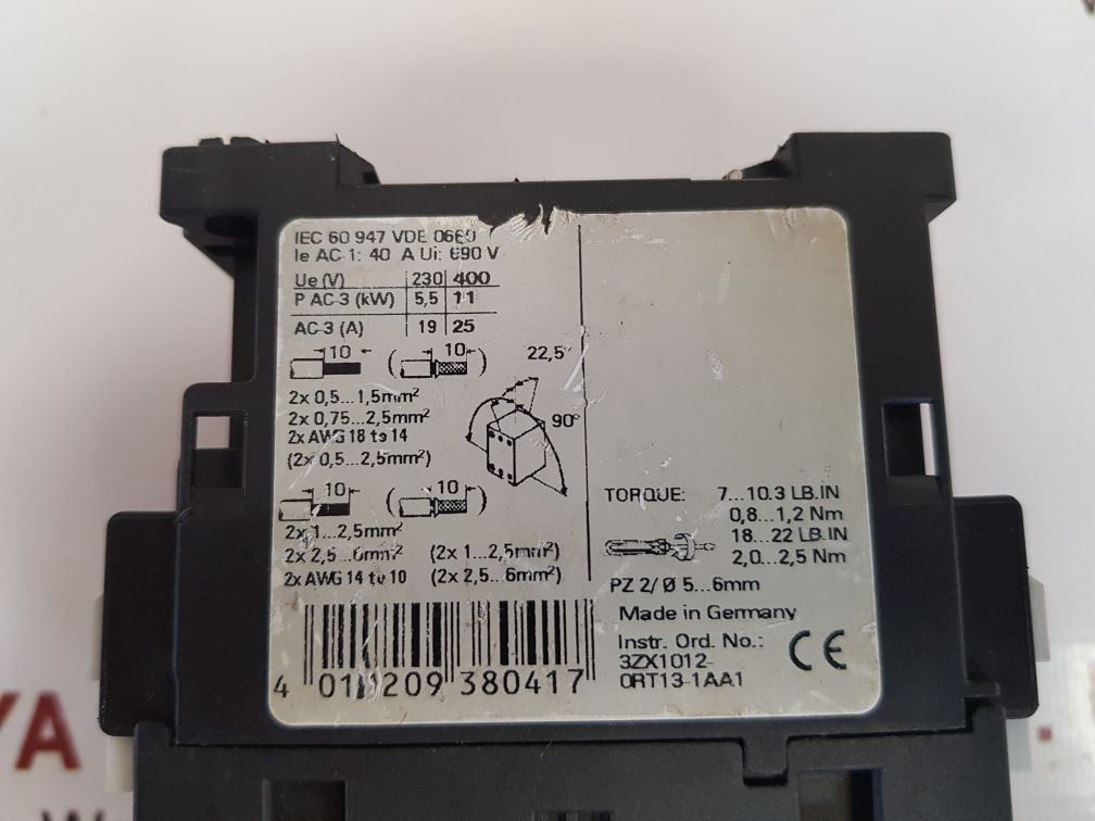 Siemens 3rt1526-1a..0 contactor - Image 7