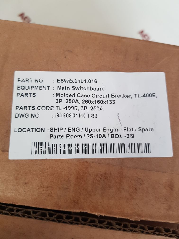 Terasaki Tl-400E 3-pole Circuit Breaker 250A Ac690V 50~60Hz - Image 8