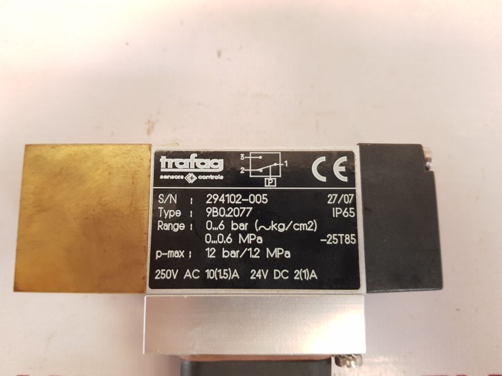 Trafag 9B0.2077 Pressure Switch Ip65, 0..6 Bar 250V Ac 10A - Image 6