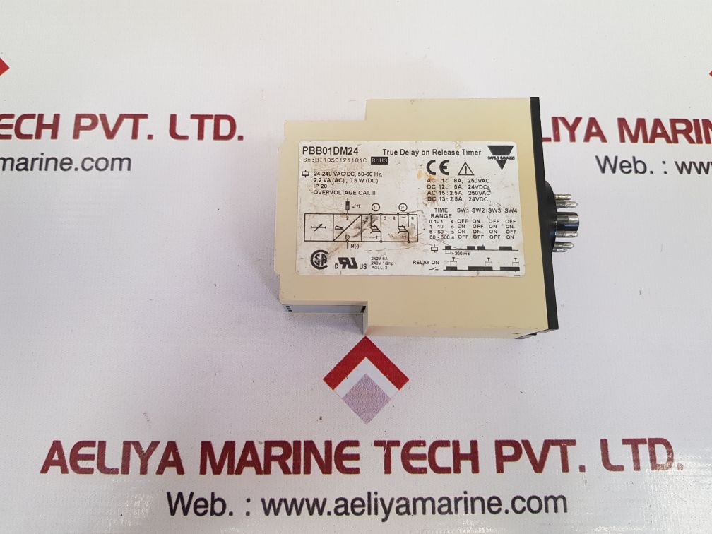 Carlo Gavazzi Pbb01Dm24 True Delay On Release Timer 240V 1/2Hp - Image 3