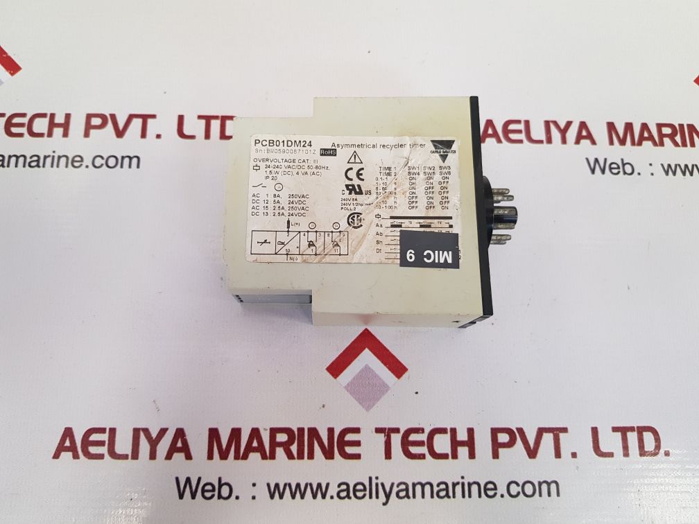Carlo Gavazzi Pcb01Dm24 Asymmetrical Recycler Timer Ip20 - Image 4
