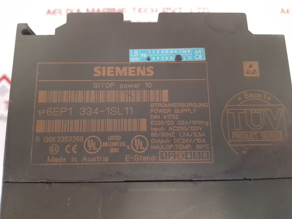 Siemens 6Ep1 334-1Sl11 Sitop Power 10 Power Supply - Image 6