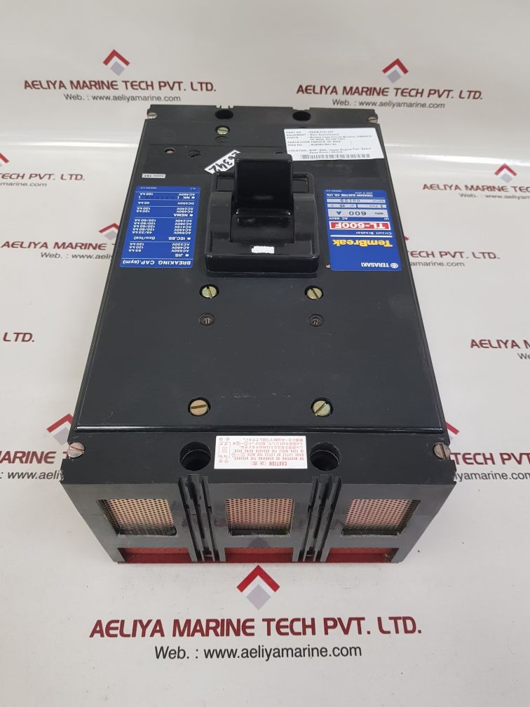 Terasaki Tl-600F 3-pole Circuit Breaker 600A 690V 60Hz - Image 5