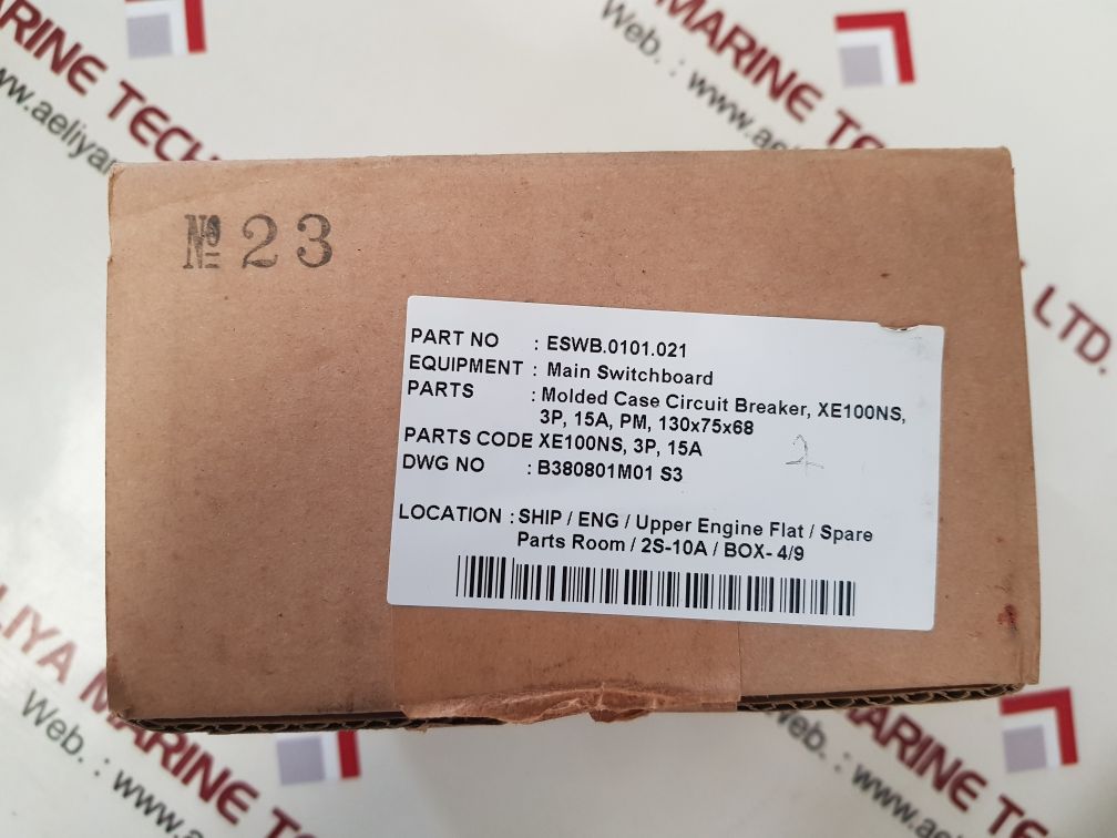 Terasaki Electric Xe100Ns Circuit Breaker 3-pole 15A Ac660V 50~60Hz - Image 8