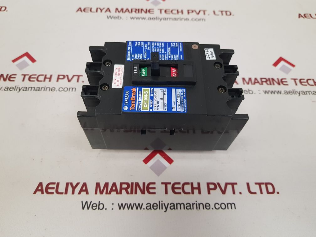 Terasaki Electric Xe100Ns Circuit Breaker 3-pole 15A Ac660V 50~60Hz - Image 5