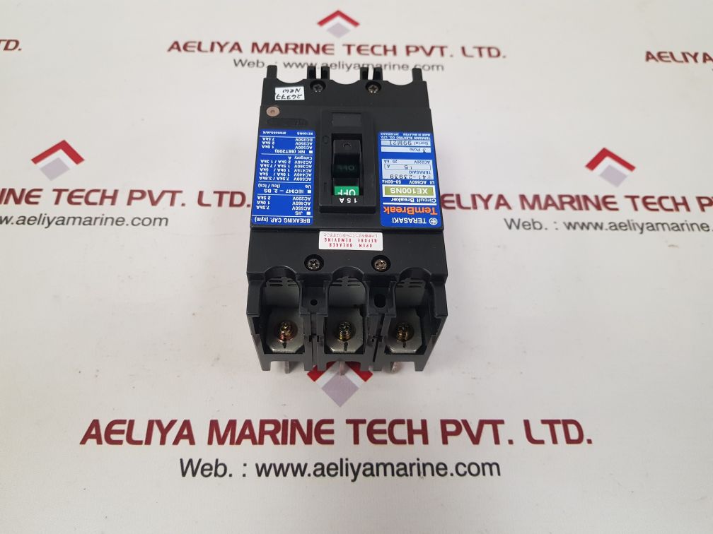 Terasaki Electric Xe100Ns Circuit Breaker 3-pole 15A Ac660V 50~60Hz - Image 4