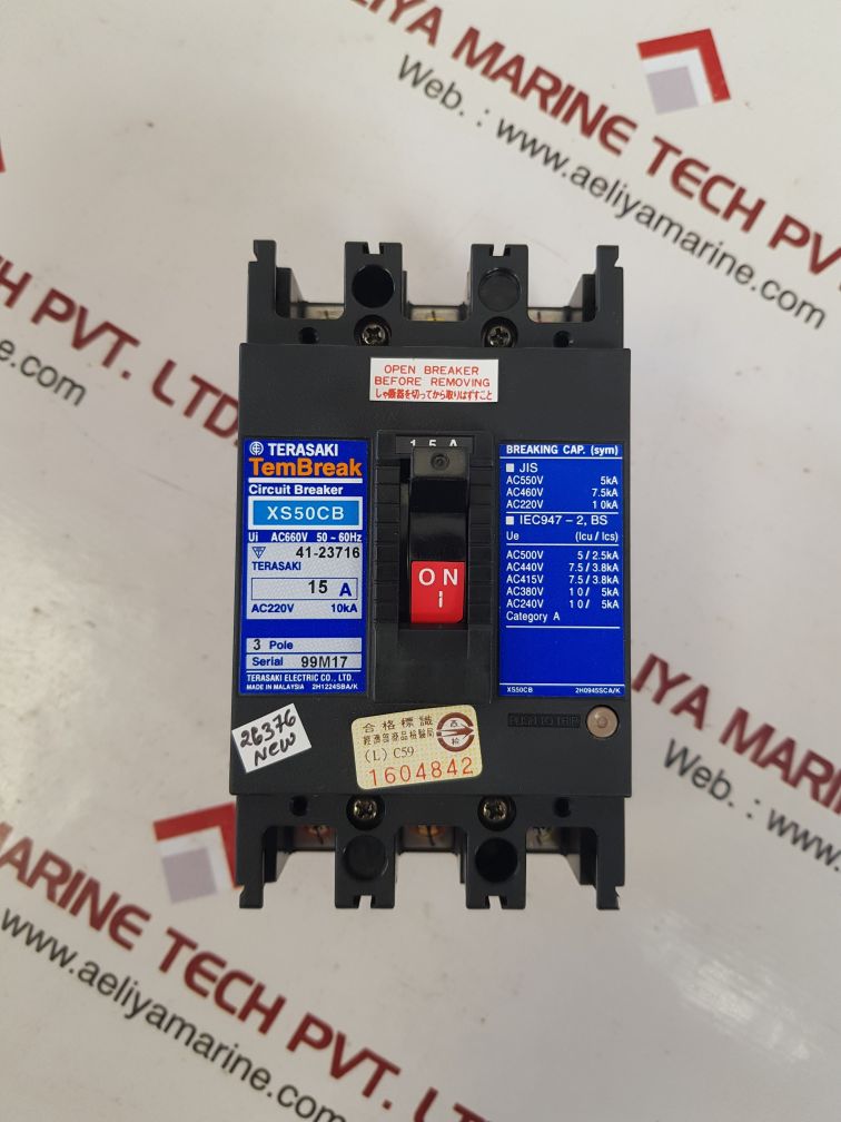 Terasaki xs50cb circuit breaker 15a - Image 7