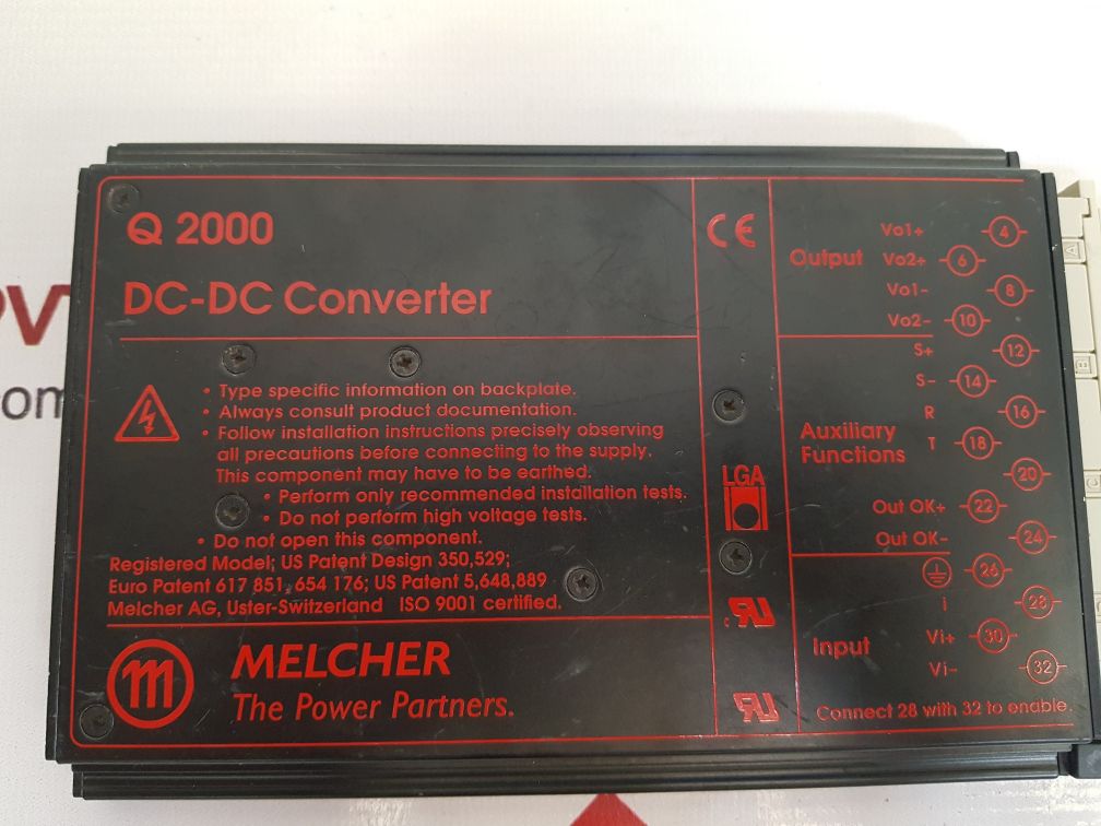 Melcher Q 2000 Dc-dc Converter 14.4-36Vdc - Image 5