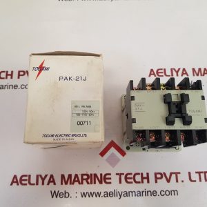 Togami pak-21j magnetic contactor np-16890 coil voltage