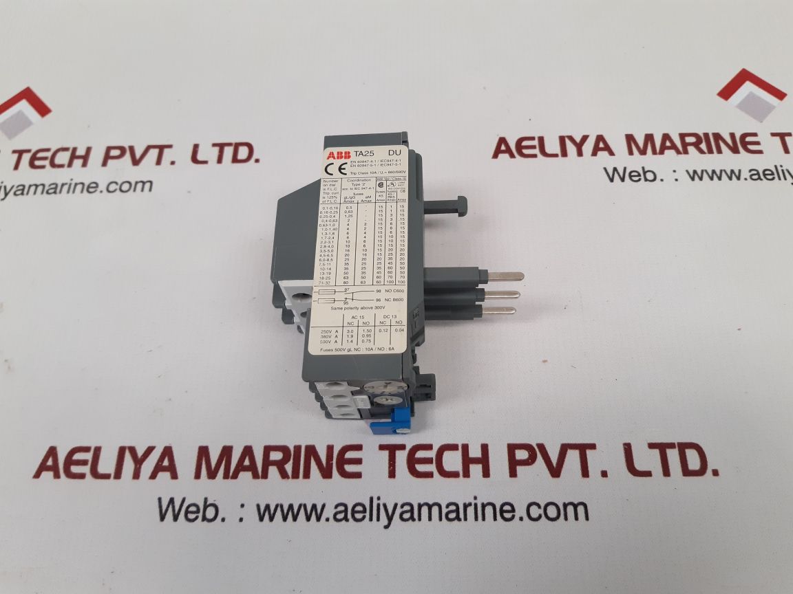 Abb Ta25Du2.4 Thermal Overload Relay Class 10, 600 Vac - Image 2