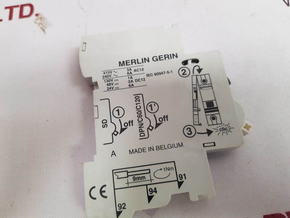 Merlin Gerin Sd 26927 Contact Signal Default Alarm Switch - Image 7