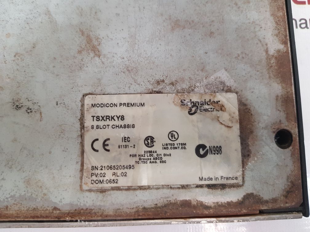 Schneider Electric Tsxrky8 Extendable Rack 8 Slot Chassis Pv:02 Rl:02 - Image 5