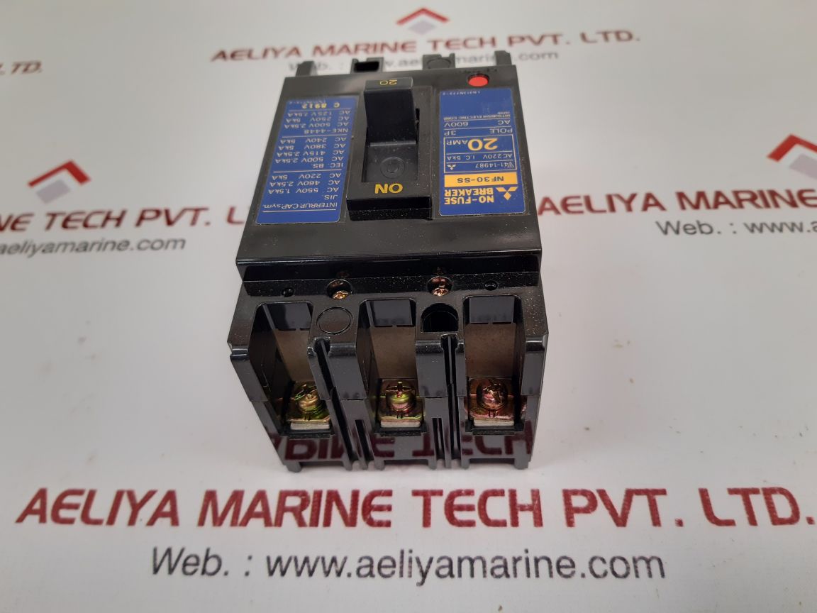 Mitsubishi Nf30-ss No-fuse Circuit Breaker 3 Pole 20A 600V Nf30Ss20A - Image 5