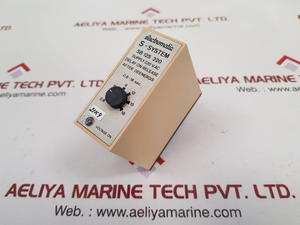 Electromatic Sb 125 220 S-system Delay On Release 0.8-18 Sec 220Vac - Image 2
