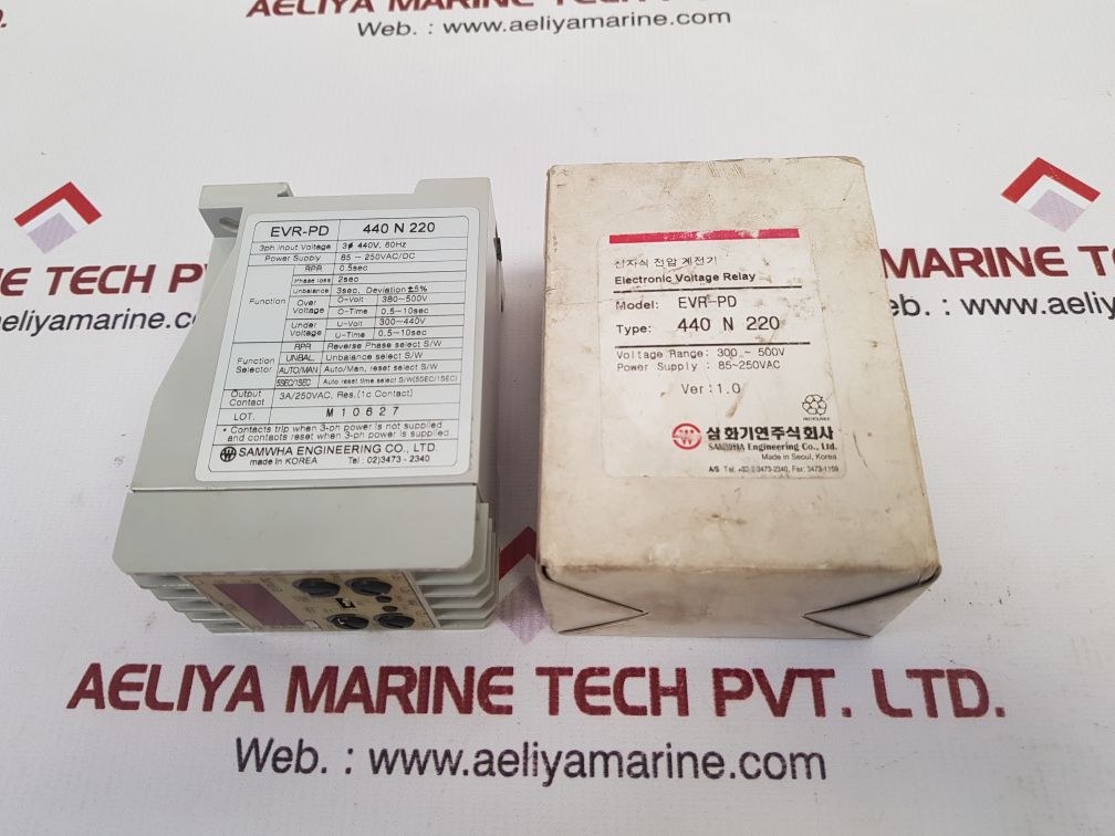 Samwha Evr-pd Electronic Voltage Relay 440 N 220