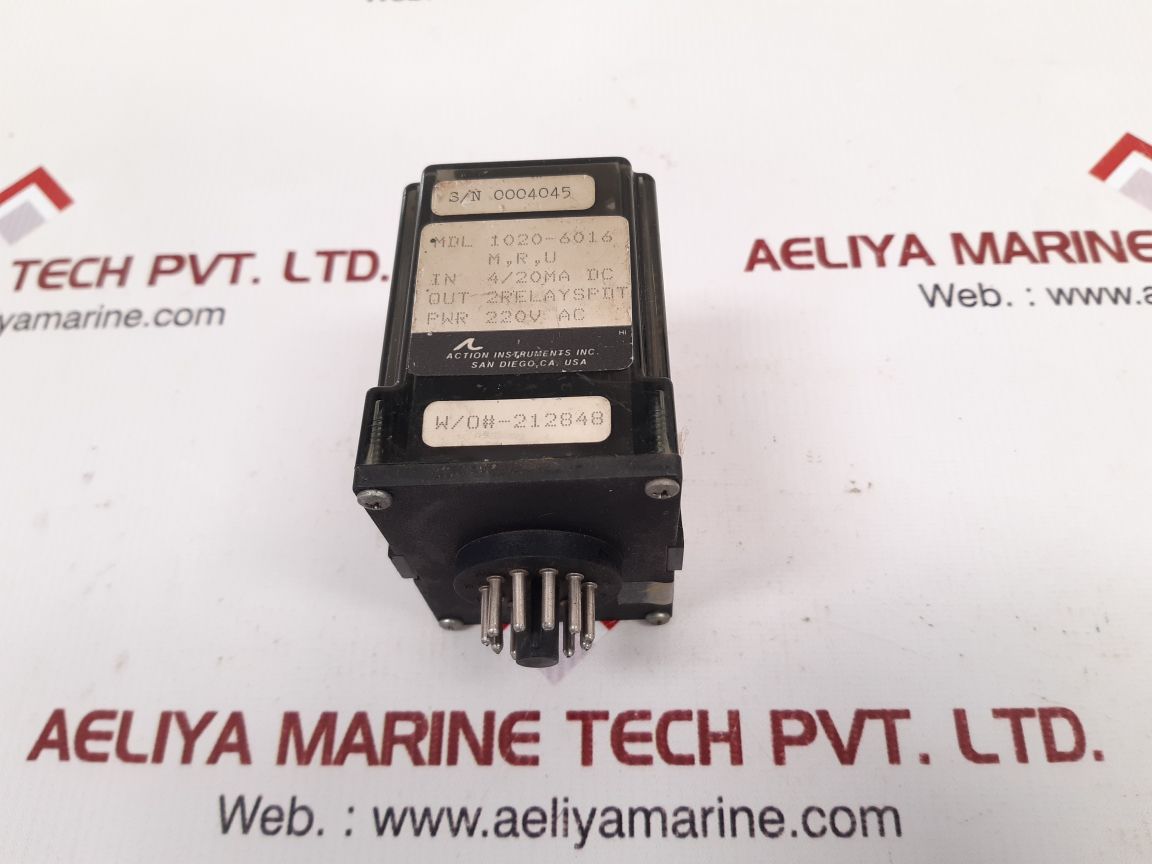 Action Instruments 1020-6016 Limit Alarm Relay 220Vac - Image 2