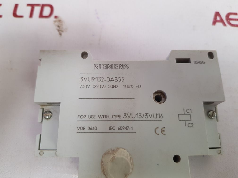 Siemens 3Vu9132-0Ab55 Shunt Release 230V - Image 6