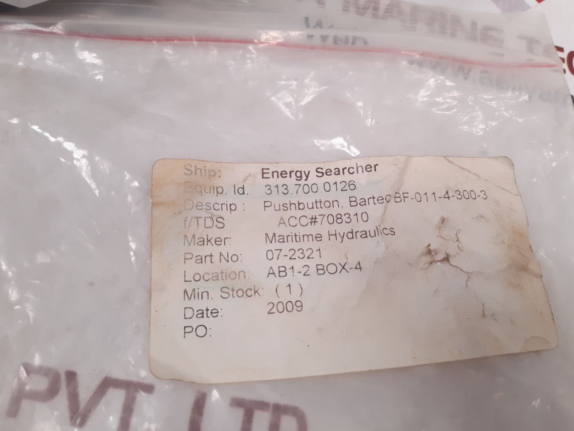 Bartec 07-2321 Pushbutton With Cable Connection 250Vac - Image 8