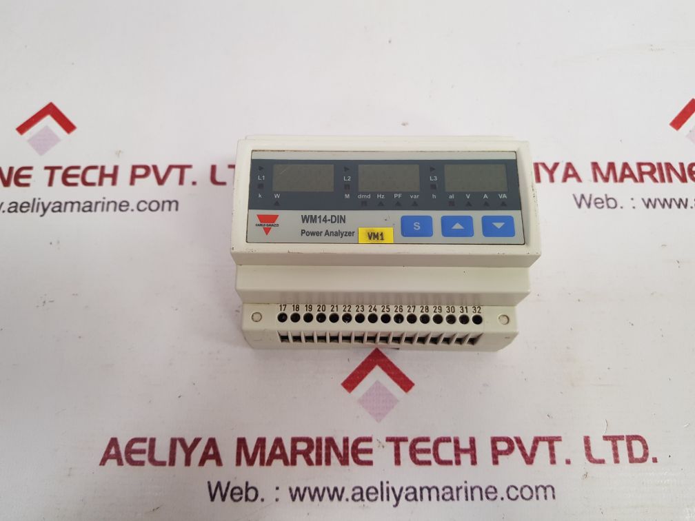 Carlo Gavazzi Wm14-din Power Analyzer Vm1 Wm14-din.Av5.3.D.S