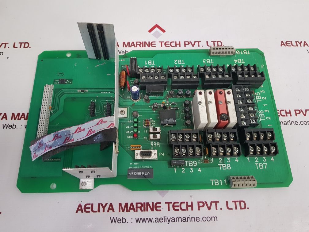 Mathers Controls Pwb 08836 Rev: E Printed Circuit Board Ms12636 - Image 2