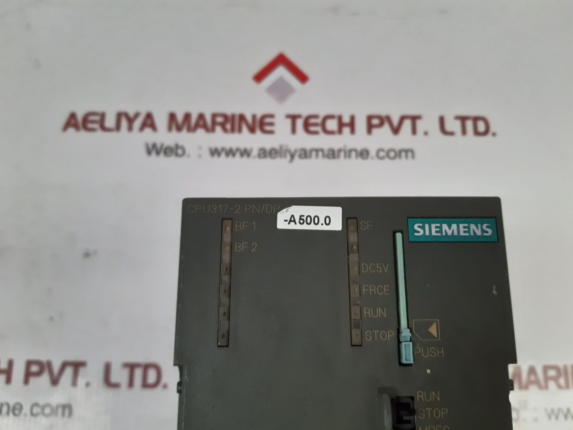 Siemens 6es7 317-2ej10-0ab0 cpu module cpu317-2 pn/dp - Image 2