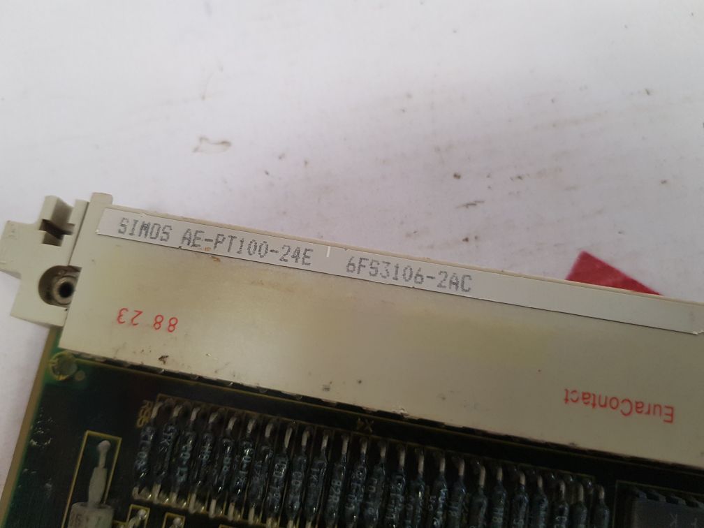 Siemens/Simos 6Fs3106-2Ac Printed Circuit Board Ae-pt100-24E - Image 7