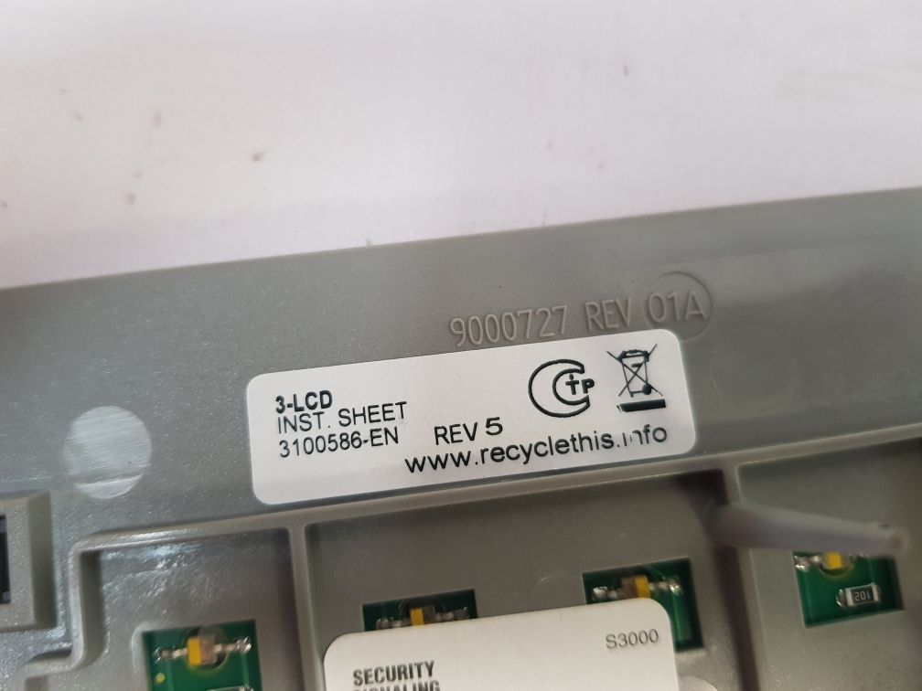 Edwards 3-lcd Fire Alarm Display Remote Module Rev.5,01A - Image 8