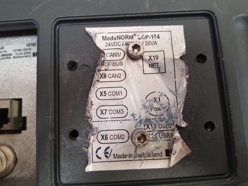 Mikrap Lcp-104 Modunorm Pc Control Touch Screen Panel 24Vdc/800Ma/20Va - Image 5