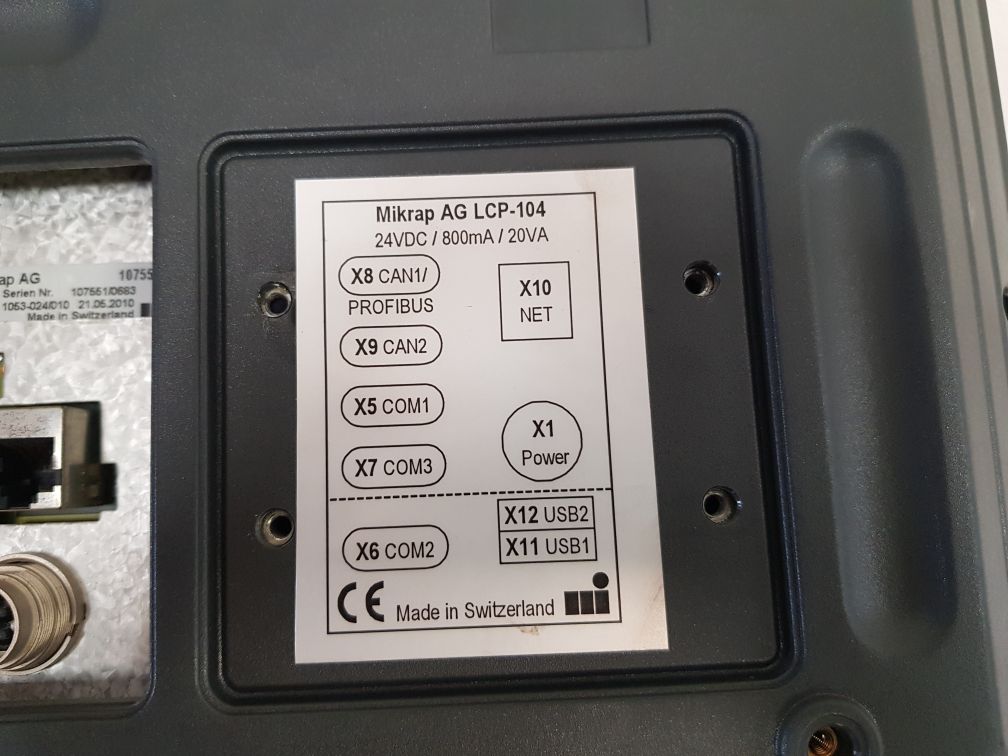 Mikrap Lcp-104 Pc Control Touch Screen Panel 10755 1C - Image 6