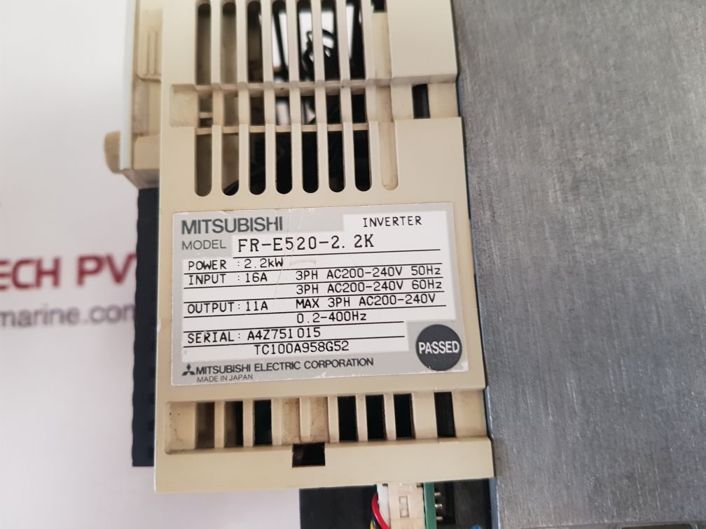 Mitsubishi Fr-e520-2.2K Inverter 2.2 Kw 240V 60Hz - Image 7