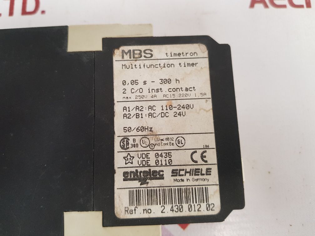 Entrelec Schiele Mbs Timetron Multifunction Timer 2.430.012.02 - Image 6