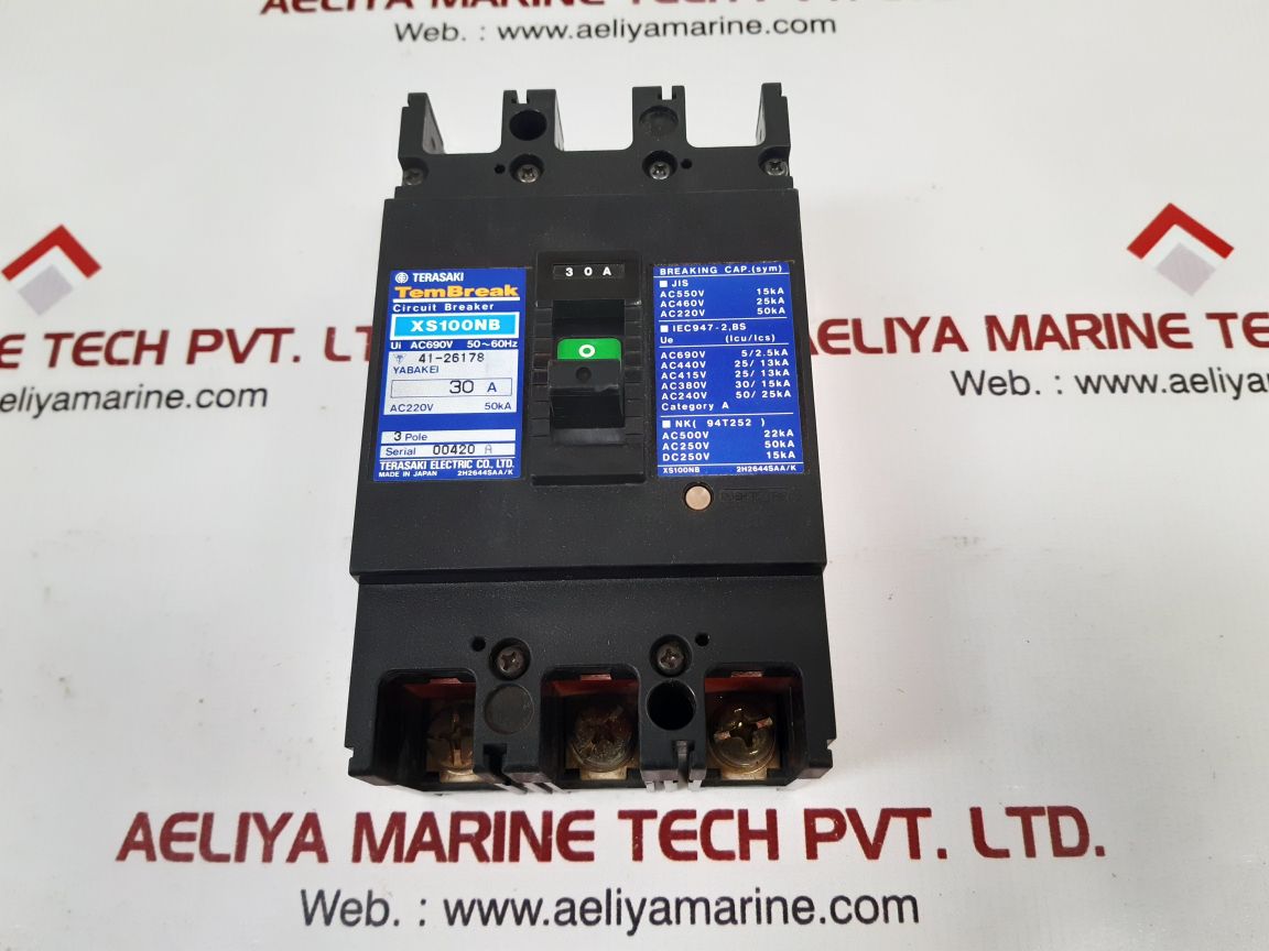 Terasaki Xs100Nb Tembreak Circuit Breaker 30A?50~60Hz - Image 2