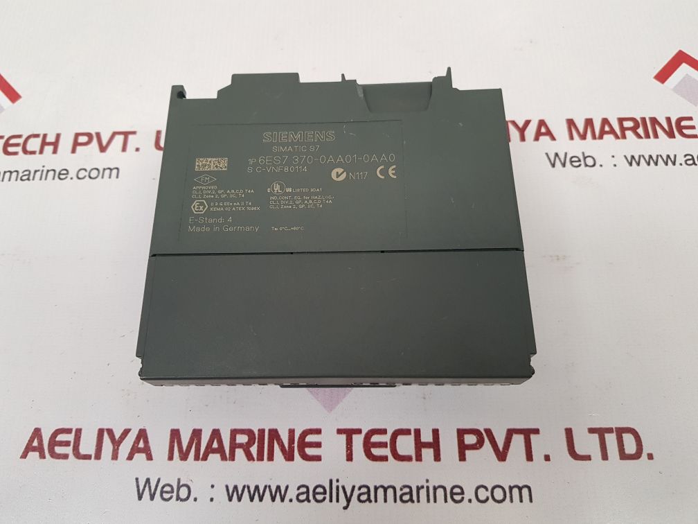 Siemens Simatic S7 6Es7 370-0Aa01-0Aa0 Plc Module E-stand: 4 - Image 2