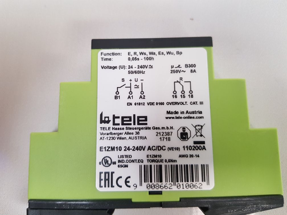 Tele E1Zm10 Dc Multi Function Timer Relay New - Image 7