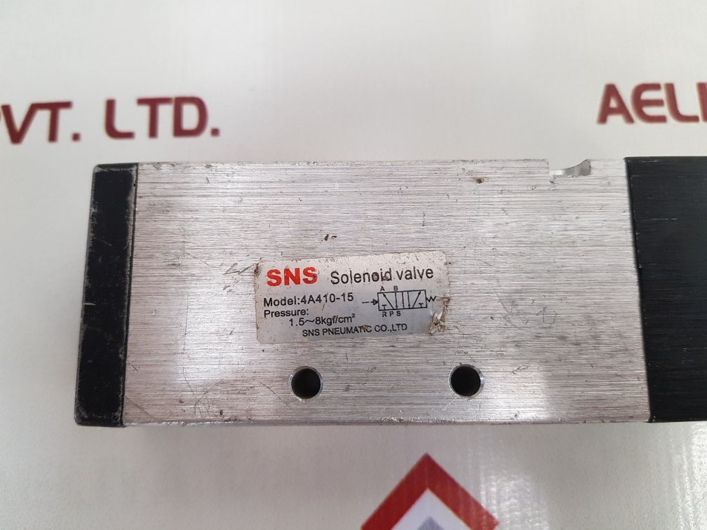 Sns Pneumatic 4A410-15 Solenoid Valve Used - Image 7