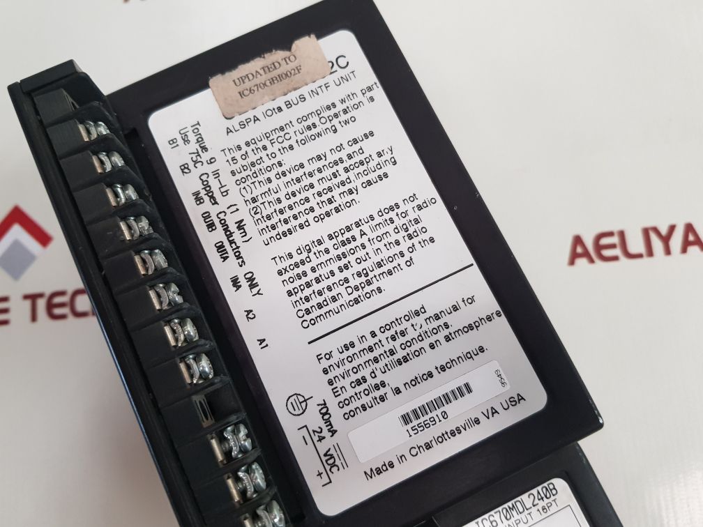 Cegelec Alspa Ce80-20 Bus Interface Unit With Ic670Mdl930A/Ic670Mdl240B - Image 10