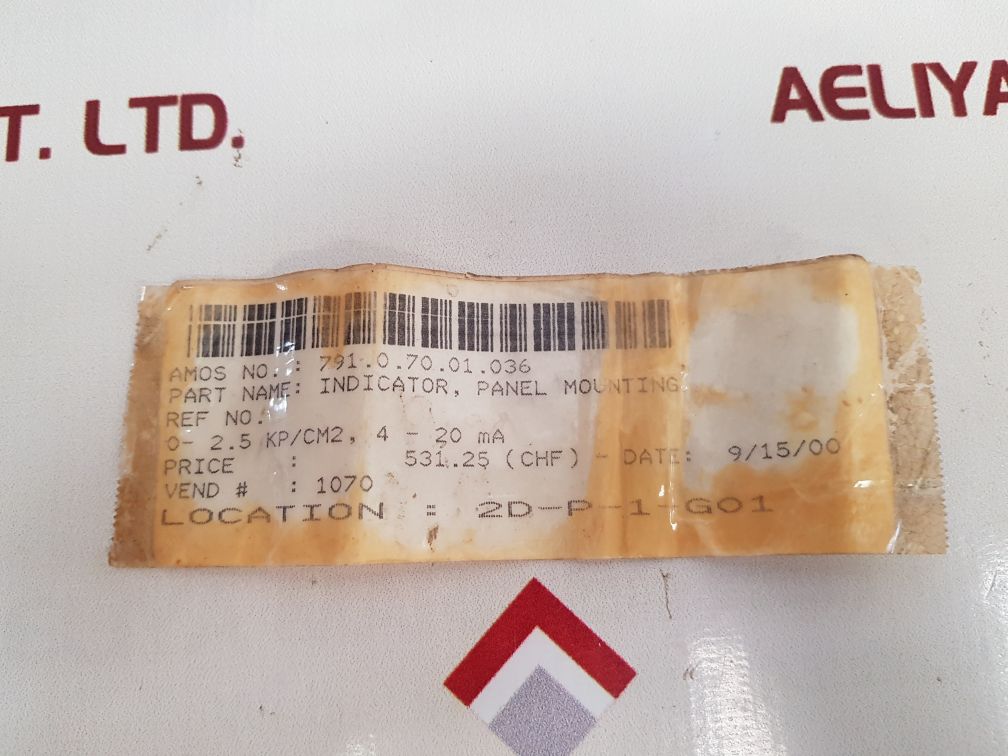 Camille Bauer 0 To 2,5 Kp/Cm2 Mounting Indicator Panel Meter - Image 6