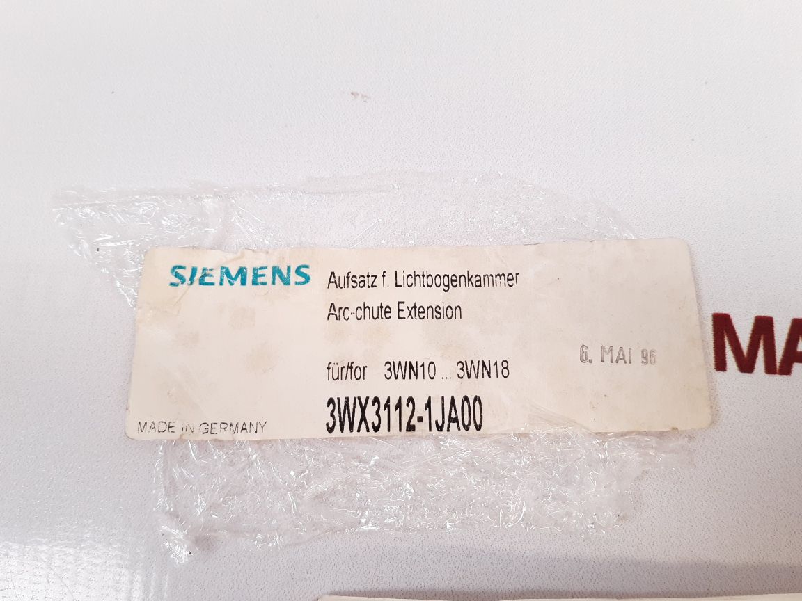 Siemens 3Wx3112-1Ja00 Arc Chute Extension New - Image 6