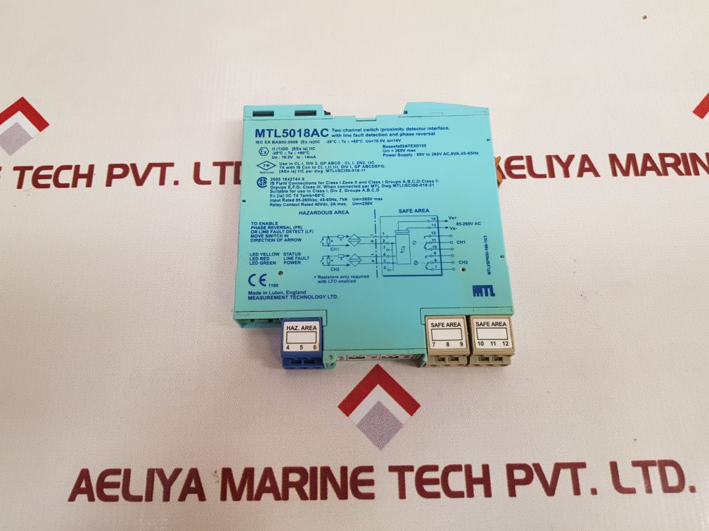 Measurement Technology Mtl 5018Ac Proximity Detector Interface - Image 5