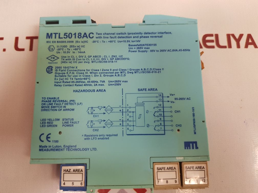 Measurement Technology Mtl 5018Ac Proximity Detector Interface - Image 8