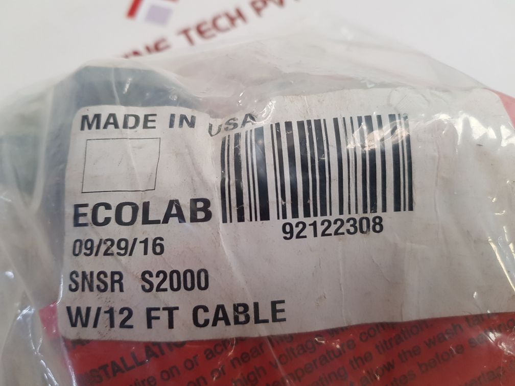 Ecolab Snsr-s2000 Temperature Switch With W/12 Ft Cable - Image 8