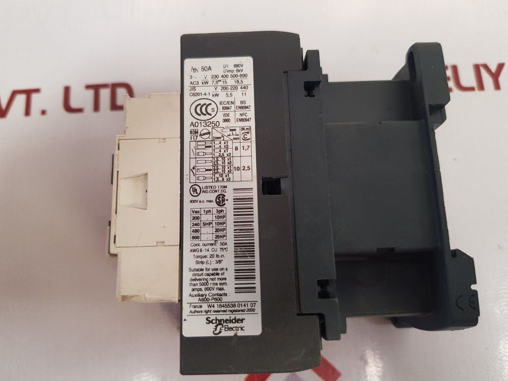 Telemecanique/Schneider Electric Lc1D32 Contactor Used - Image 6