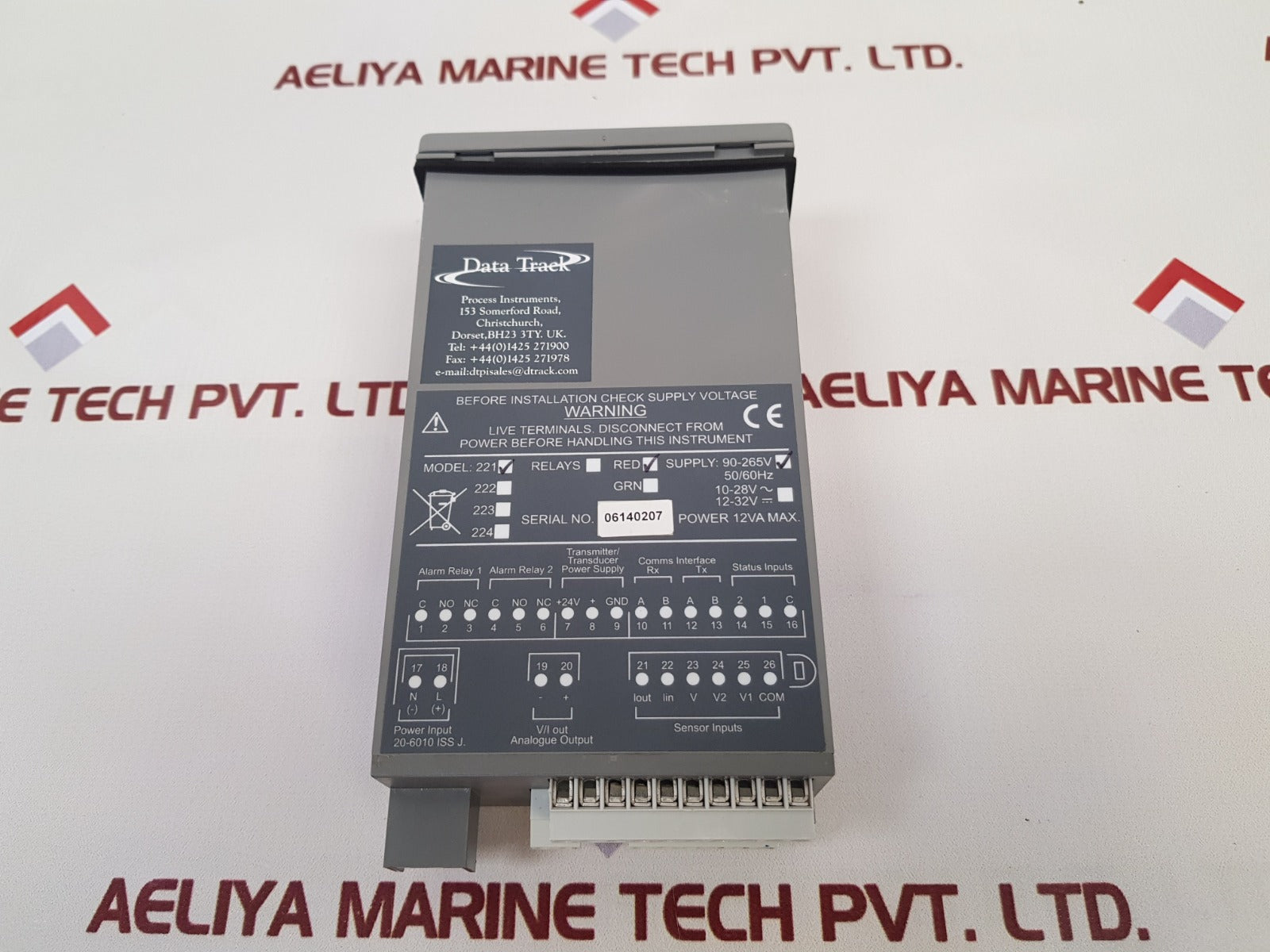 Data Track Process Instruments 200 Model 221 - Image 2